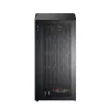 Montech X5M (B) Micro Tower PC-korpus — Micro‑ATX/Mini‑ITX, 3×120 mm ees, 1×120 mm taga, toetab ATX-toiteplokki, 2×3,5-tolline + 4×2,5-tolline, must