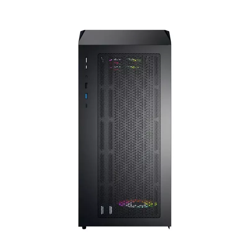 Montech X5M (B) Micro Tower PC-korpus — Micro‑ATX/Mini‑ITX, 3×120 mm ees, 1×120 mm taga, toetab ATX-toiteplokki, 2×3,5-tolline + 4×2,5-tolline, must
