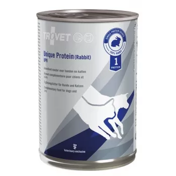 TROVET Rabbit Adult 400 g niiske veterinaardieet — monovalk, täiskasvanud koertele, 83% niiskust
