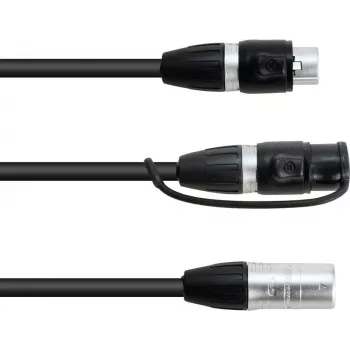 Adapterkaabel EUROLITE 30227869 IP XLR 3‑kontaktiline isane 2× IP XLR 3‑kontaktilise emaseni