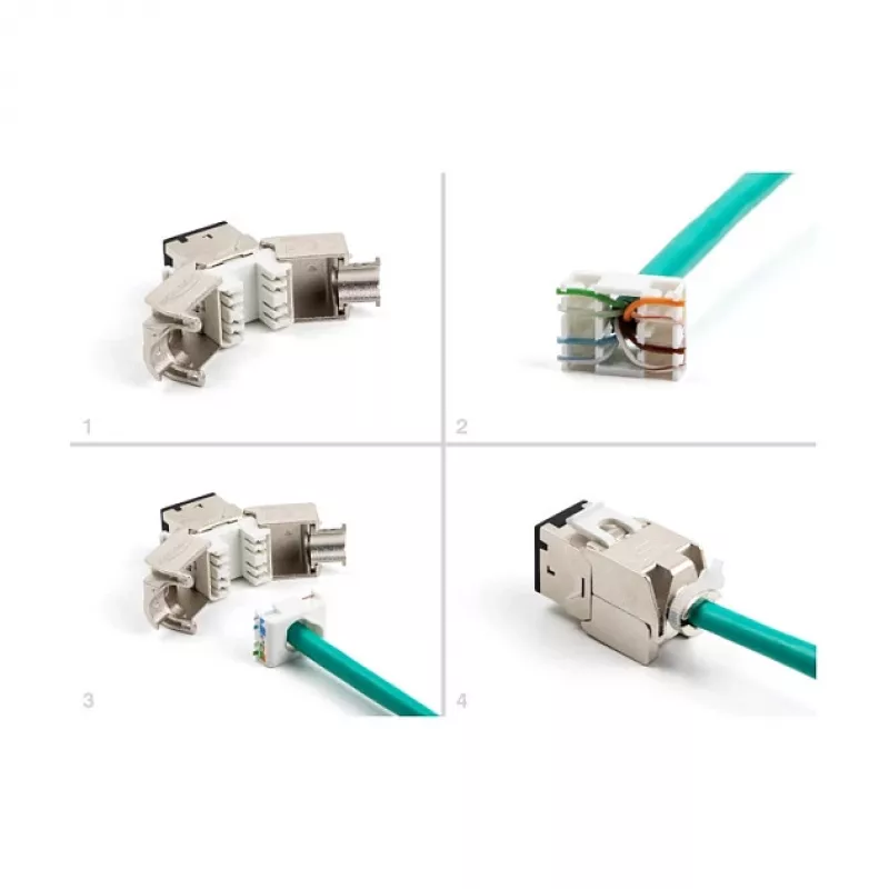 DeLOCK 88118 võtmepesa moodul Lame Must RJ-45 10 tk