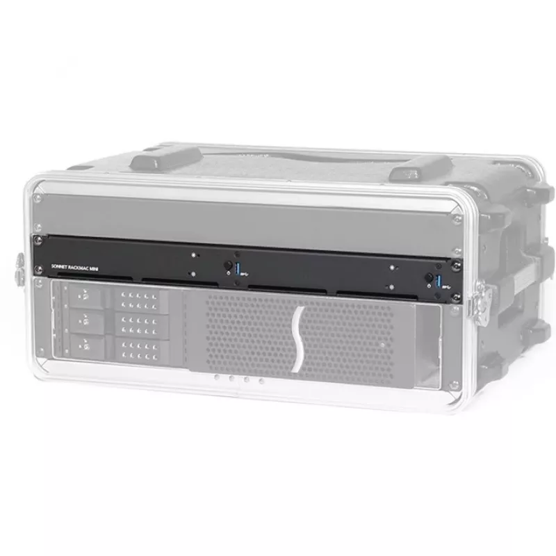 Kinnituskomplekt Sonnet RackMac mini 1U Must