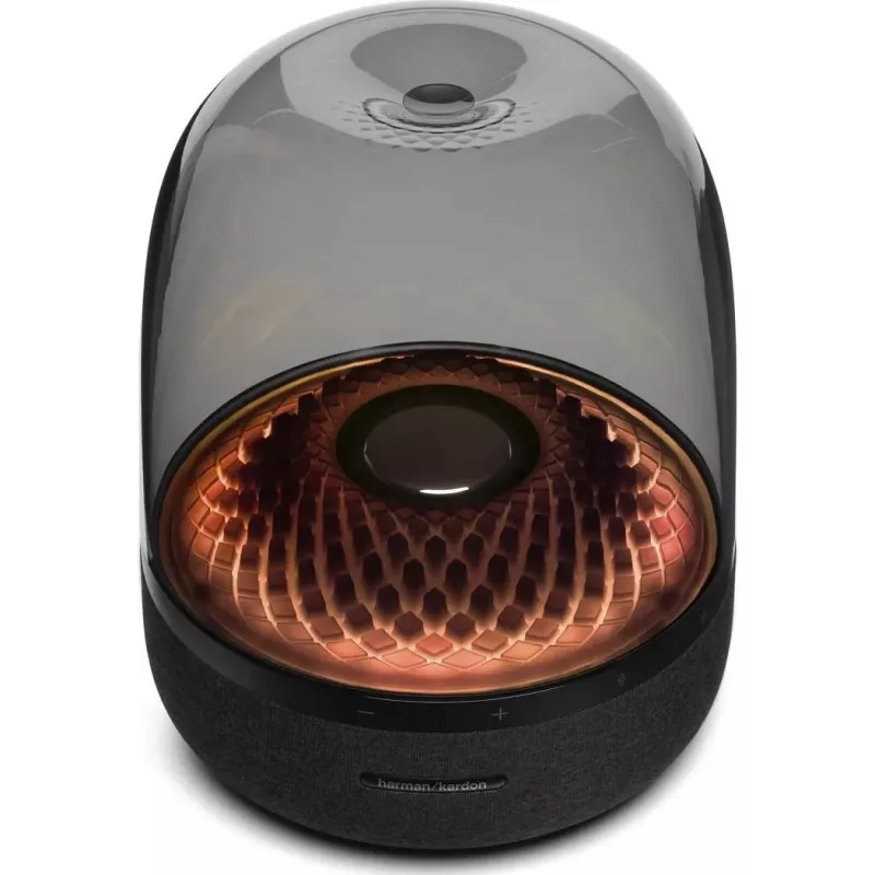 Kaasaskantav juhtmevaba kõlar Harman/Kardon Aura Studio 4 — 100 W, 3 draiverit, 45–20000 Hz, must/läbipaistev