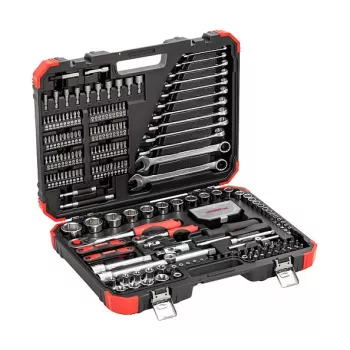 Pistikupesade komplekt Gedore R46003232, 232 tk, 1/4-tollise ja 1/2-tollise ajamiga
