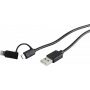 USB-kaabel ShiverPeaks BS14-14025 USB 2.0 1 m