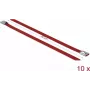 Terasside DeLOCK 18781 punane 200 mm 10 tk