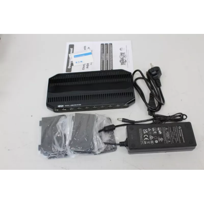 USB-laadimisjaam tripp lite U280-010-ST-CEE — 10 USB-porti, reguleeritav hoiuruum