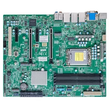 Supermicro - X13SAE-F - emaplaat - ATX - LGA1700-pesa - W680 kiibistik USB 3.2 Gen 1 USB 3.2 Gen 2 USB-C Gen 2x2 Gigabit LAN 2.5 Gigabit LAN parda graafika HD heli
