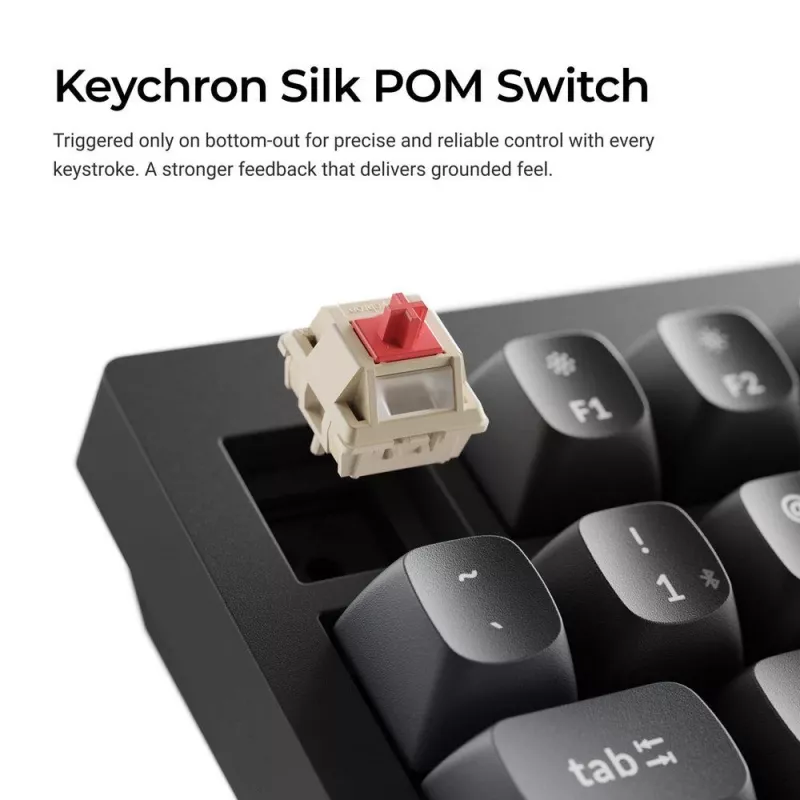 Mechanical klaviatuur Keychron V6 Ultra 8K — Full-size 100% QWERTY, Bluetooth, RGB, Must