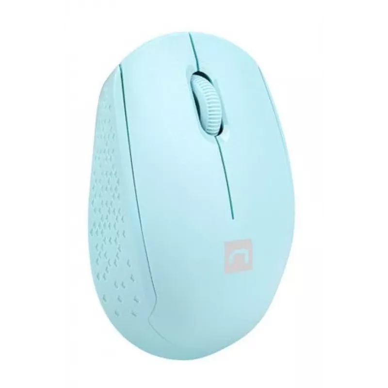 Juhtmevaba mõlemakäeline hiir NATEC STORK — Bluetooth + USB Type-A, 1600 DPI, 3 nuppu, helesinine