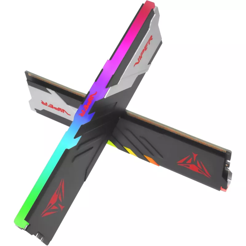 Patriot Viper Venom RGB PVVR532G720C34K DDR5-7200 32 GB (2x 16 GB) CL34 mälukomplekt, Intel XMP 3.0, must