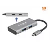 USB Jaotur DeLOCK Väline USB 10 Gbps USB-C Jaotur 63260