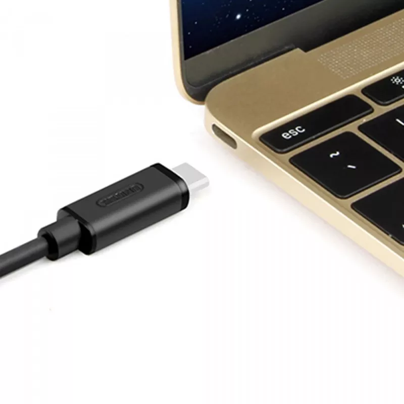 UNITEK Y-C474BK USB-kaabel USB 3.2 Gen 1 (3.1 Gen 1) 1 m USB A USB C Must
