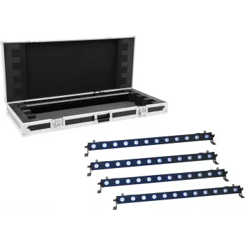 LED-ribavalgustid EUROLITE 4x LED BAR-12 QCL RGB+UV, 4 ühikut, RGB+UV LED-id