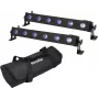 LED-ribavalgusti EUROLITE LED BAR-6 QCL RGB+UV komplekt 2 tk — lava-/arhitektuurivalgustus, RGB + UV LED-id