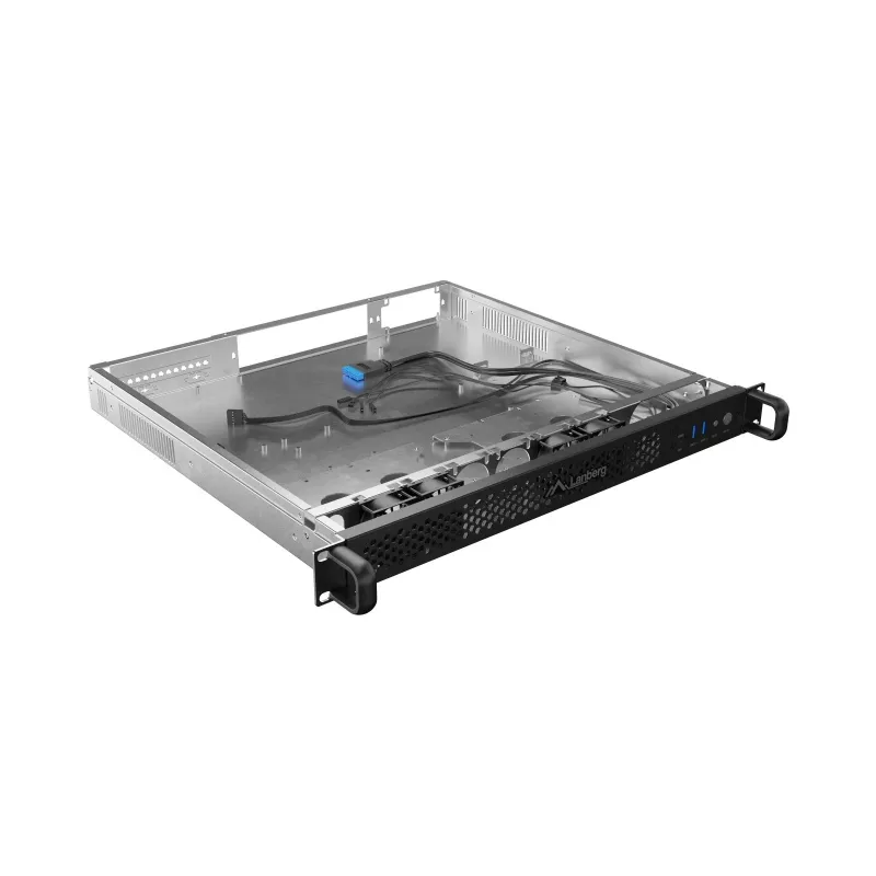 Raami šassii Lanberg SC01-4201-10B 1U Must 4 ventilaatorit