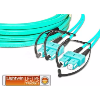 Lightwin LDP-50 SC-SC 10.0 OM3 FD fiiberoptiline kaabel 10 m akvavärvi (LDP-50 SC-SC 10.0 OM3 FD)