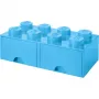 LEGO Drawer Brick Drawer 8 RC40061736 helesinine — hoiustamissahtel LEGO klotsidele