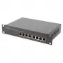 Switch DIGITUS 10 inch Gigabit Ethernet 8-Port Unmanaged - 8x Gigabit RJ45, rack-monteritav
