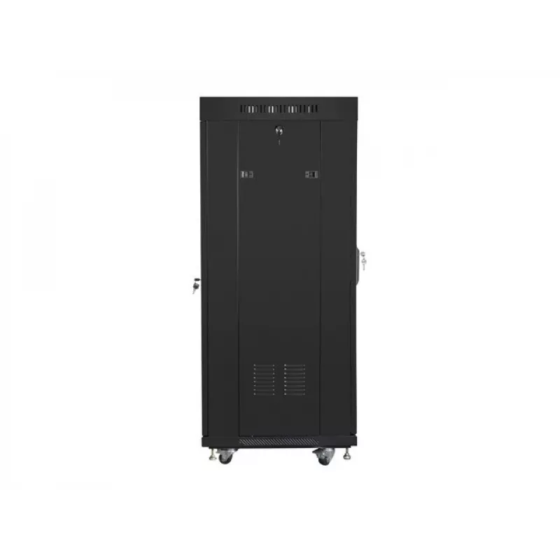 Eraldiseisev rack LANBERG FF01-6627-12BL 19 tolli 27U 600x600 mm klaasuksega, 800 kg kandevõime