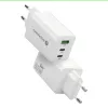 Toiteadapter everActive SQ-655Q 65W, 1×USB-A + 2×USB-C kiirlaadimine