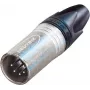 Neutrik XLR-pistik, sirge, kontaktide arv: 5, hõbedane NC5MXX 1 tk (NC5MXX)