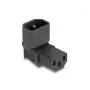 DeLOCK võrguadapter IEC 60320 C14 C13 pistikupessa 10 A 90° must 80472