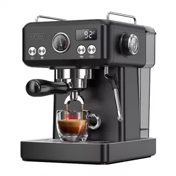 HiBREW H10A kolb-espressomasin temperatuuri reguleerimisega (must)