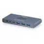 KVM-lüliti DIGITUS USB-C 3.0 HDMI 2-pordiga 4K60Hz, USB-C/USB-A, alumiinium, 135×60×30 mm