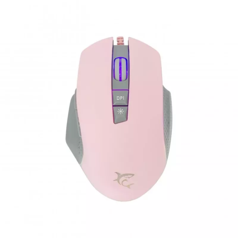 Mängurihiire White Shark GARETH Roosa USB Type-A