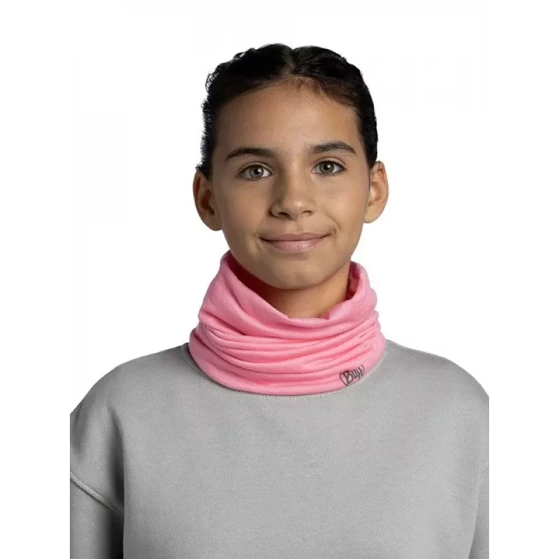 Multifunktsionaalne laste bandaan Buff Merino Lightweight – ühtlane roosa, õmblusteta meriinovillane peakate lastele