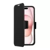 Telefonikott SCREENOR Clever Apple iPhone 17 jaoks — MagSafe-ühilduv, öko-nahast TPU-raamiga, must