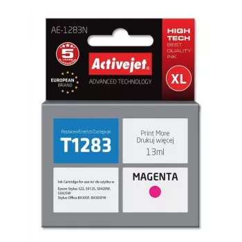 Activejet AE-1283N tint (asendus Epson T1283 jaoks; Supreme; 13 ml; magenta)