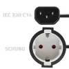 Toiteadapter QOLTEC 53906 IEC 320 C14 SCHUKO-le 16A 250V