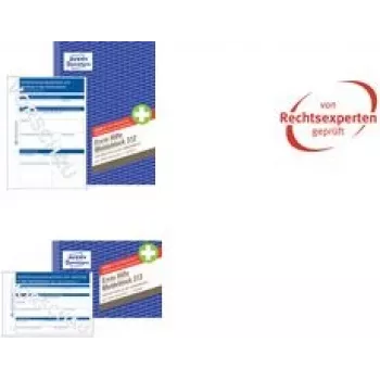 First Aid Report Pad AVERY A5 50 sheets — esmaabiaruandluse plokk