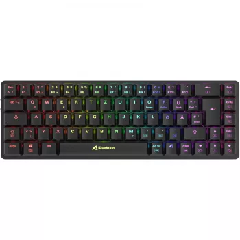 Sharkoon PureWriter W65 klaviatuur mänguritele RF-juhtmevaba QWERTZ saksa must