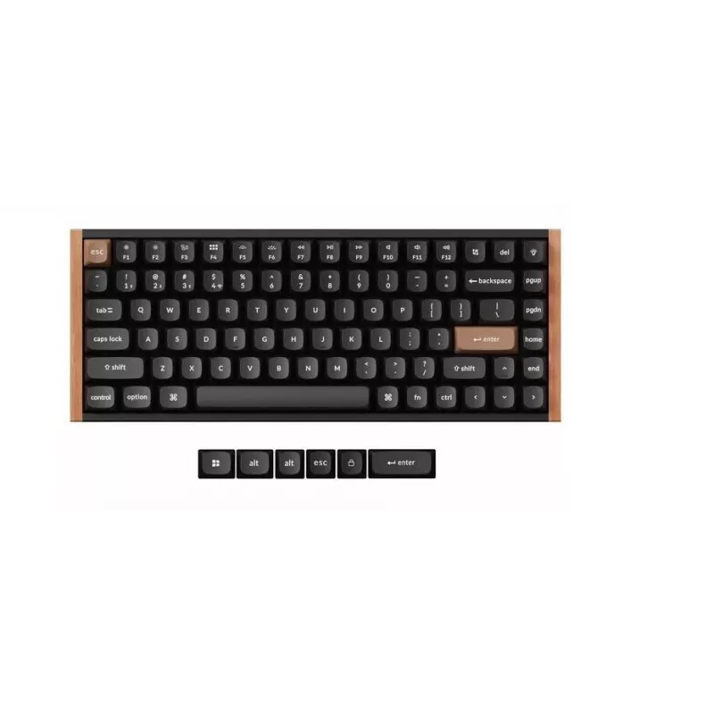 Juhtmevaba mehaaniline klaviatuur Keychron K2 Special Edition — kompaktne 75% paigutus, RGB-taustvalgustus, must, mudel K2H-F1