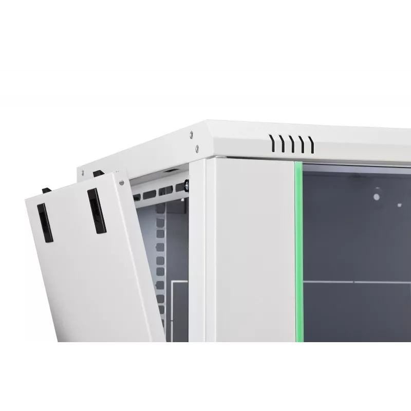 Seinale kinnitatav 19-tolline püstikkapp DIGITUS Dynamic‑N DN-37100, 7U, 600x450 mm (LxS), IP20, helehall, monteerimata
