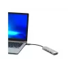 Liidesejaotur Port Designs 900162 USB USB-C — USB USB-C väljund, 3840x2160@60Hz, 20V/5A sisend, 117×34×13 mm, hõbedane