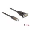 DeLOCK adapter USB 2.0 Type-A RS-232 seerialiidesele D-Sub 9 pin isane 1.5 m