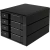 SilverStone SST-FS304-12G väline 3,5-tolline korpus, 4 pesa - must