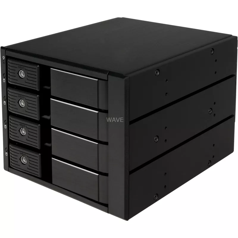 SilverStone SST-FS304-12G väline 3,5-tolline korpus, 4 pesa - must