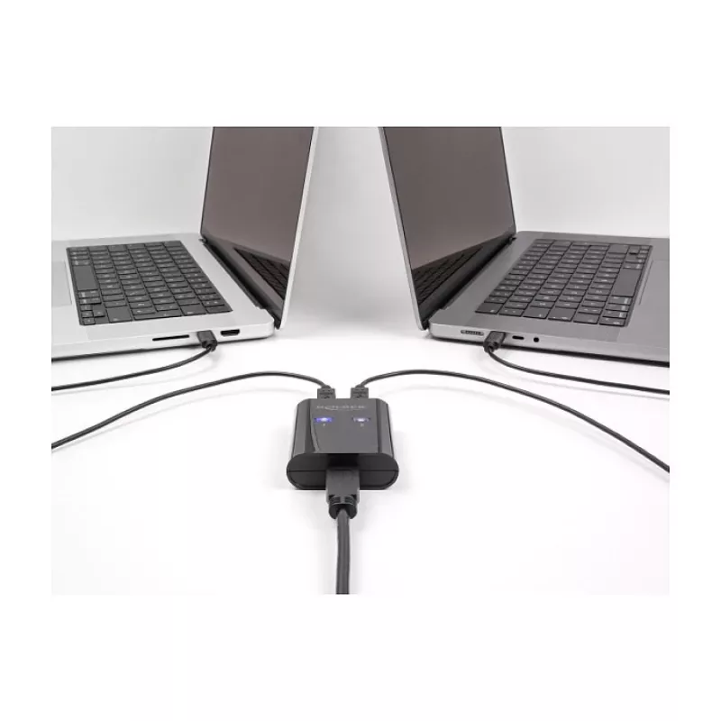 DeLOCK USB-lüliti, 2 arvutit 1 seadmele, 5 Gbps, must