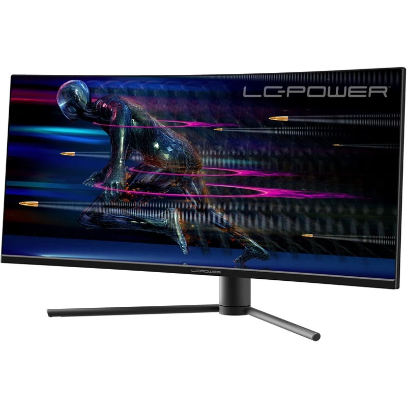 LC-Power LC-M34-UWQHD-165-C arvutimonitor 86,4 cm (34 tolli) 3440 x 1440 pikslit UltraWide Quad HD must - punane (LC-M34-UWQHD-165-C)