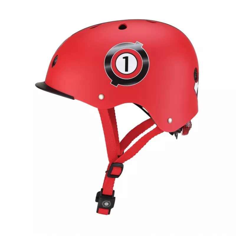 Kaitsekiiver GLOBBER Elite Lights XS/S 48–53 cm Punane