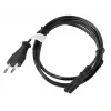 Lanberg CA-C7CA-10CC-0018-BK toitekaabel must 1,8 m C7 pistikuga CEE7/16