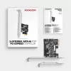 Axagon PCES-SJ2 liidesekaardid/adapter Sisemine SATA