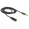 Helikaabel 3,5 mm isane-emane DeLOCK 84666 Must 1 m