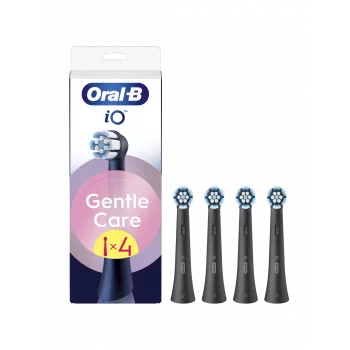 Oral-B iO Gentle Care asendusharjapead, must, 4 tk