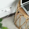 Pikendusjuhe QOLTEC 52548 3 vahelduvvoolupesaga ja USB-pordiga